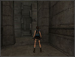 You will find a door, which will be closing and opening frequently - Obelisk of Khamoon 1 | Walkthrough - Egypt - Tomb Raider: Anniversary Game Guide & Walkthrough