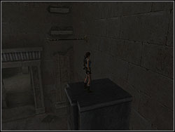 The square column behind you will move down on the floor for a moment - Obelisk of Khamoon 1 | Walkthrough - Egypt - Tomb Raider: Anniversary Game Guide & Walkthrough