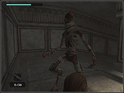 Move down on the lower level - Obelisk of Khamoon 3 | Walkthrough - Egypt - Tomb Raider: Anniversary Game Guide & Walkthrough