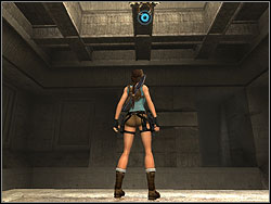 Jump to grab the band in the centre - Obelisk of Khamoon 4 | Walkthrough - Egypt - Tomb Raider: Anniversary Game Guide & Walkthrough