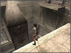 Pass two movable gates, you will come to the courtyard with the obelisk of Khamoon - Obelisk of Khamoon 2 | Walkthrough - Egypt - Tomb Raider: Anniversary Game Guide & Walkthrough