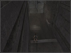 There is a rift and two crushing gates - Sanctuary of the Scion 1 | Walkthrough - Egypt - Tomb Raider: Anniversary Game Guide & Walkthrough