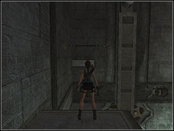 Jump to the bar behind you, on the platform above the bar and then leap to the next bar - Sanctuary of the Scion 2 | Walkthrough - Egypt - Tomb Raider: Anniversary Game Guide & Walkthrough