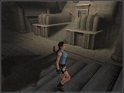 Go to the wall with the ladder - Sanctuary of the Scion 3 | Walkthrough - Egypt - Tomb Raider: Anniversary Game Guide & Walkthrough