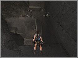 Kill the gargoyles, then run to the other end of the flooring and jump to the bar - Sanctuary of the Scion 3 | Walkthrough - Egypt - Tomb Raider: Anniversary Game Guide & Walkthrough