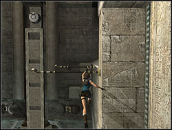 Then quickly jump from bar to bar - Sanctuary of the Scion 3 | Walkthrough - Egypt - Tomb Raider: Anniversary Game Guide & Walkthrough