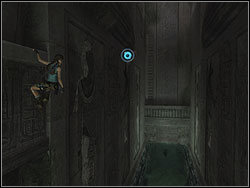 Move to the right, turn the feet round and find the bend above on the right side - Sanctuary of the Scion 4 | Walkthrough - Egypt - Tomb Raider: Anniversary Game Guide & Walkthrough