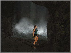 There is a stone underwater tunnel - Natlas Mines 1 | Walkthrough - Lost Islands - Tomb Raider: Anniversary Game Guide & Walkthrough