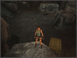 Go to the right, you will find green box - Natlas Mines 3 | Walkthrough - Lost Islands - Tomb Raider: Anniversary Game Guide & Walkthrough