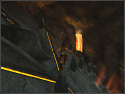 Now jump to the salient columns, which are looking like huge thorns - Natlas Mines 3 | Walkthrough - Lost Islands - Tomb Raider: Anniversary Game Guide & Walkthrough