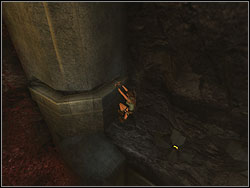 Move to the left, jump to the bar and then jump to throw the line on the band - The Great Pyramid 1 | Walkthrough - Lost Islands - Tomb Raider: Anniversary Game Guide & Walkthrough