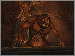 A giant mutant will appear from the cocoon - Final conflict 1 | Walkthrough - Lost Islands - Tomb Raider: Anniversary Game Guide & Walkthrough