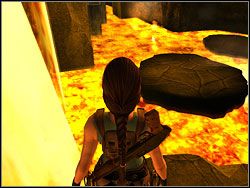 Jump to the one and then on the second movable platform - Final conflict 2 | Walkthrough - Lost Islands - Tomb Raider: Anniversary Game Guide & Walkthrough