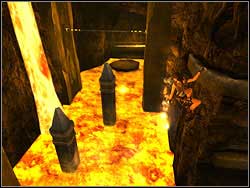 Jump to the back on the top of the pillar and then on the next one - Final conflict 2 | Walkthrough - Lost Islands - Tomb Raider: Anniversary Game Guide & Walkthrough