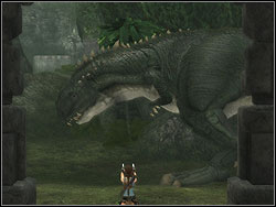Then you must drive T-rex mad - Bosses 1 | Walkthrough - Lost Islands - Tomb Raider: Anniversary Game Guide & Walkthrough
