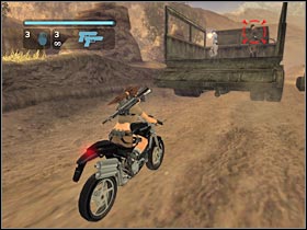 Once youve dealt with all enemy soldiers, head on to the back of the truck (#1) - Peru - part II | Peru - Return to Paraiso - Peru - Return to Paraiso - Tomb Raider: Legend Game Guide & Walkthrough