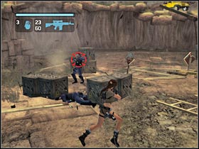 One of the soldiers will try to kill Anaya - Peru - part IV | Peru - Return to Paraiso - Peru - Return to Paraiso - Tomb Raider: Legend Game Guide & Walkthrough