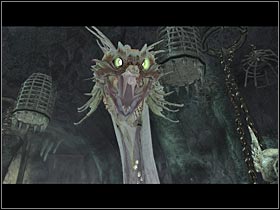 You should know that you wont be able to wound the boss simply by using your pistols or a machine gun - England - part IV | England - King Arthurs Tomb - England - King Arthurs Tomb - Tomb Raider: Legend Game Guide & Walkthrough