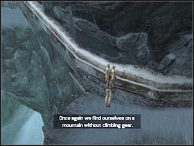 A part of the narrow ledge is going to be highlighted - Nepal - part I | Nepal - The Ghalali Key - Nepal - The Ghalali Key - Tomb Raider: Legend Game Guide & Walkthrough