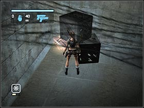 You will have to use horizontal poles and pedestals to reach the upper balcony - Bonus - Croft Manor | Secrets - Secrets - Tomb Raider: Legend Game Guide & Walkthrough