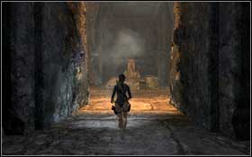 Slip down and move under collapsed part of the corridor - [Mediterranean Sea] - The Norse Connection - part 2 - Mediterranean Sea - Tomb Raider: Underworld - Game Guide and Walkthrough