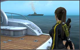 Dive and swim out using the same route, which you used to swim inside the caves - [Mediterranean Sea] - The Norse Connection - part 2 - Mediterranean Sea - Tomb Raider: Underworld - Game Guide and Walkthrough