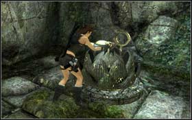 When you reach the top of the pillar, jump on the ledge on right - [Coastal Thailand] - Bhogavathi - part 3 - Coastal Thailand - Tomb Raider: Underworld - Game Guide and Walkthrough