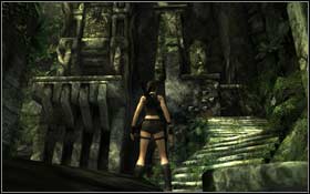 Use the line to move to the lower level and after that jump down - [Coastal Thailand] - Bhogavathi - part 3 - Coastal Thailand - Tomb Raider: Underworld - Game Guide and Walkthrough