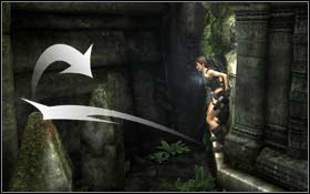 Step on the pedestal in front of you and use it to get to the ledge above you - [Coastal Thailand] - Bhogavathi - part 3 - Coastal Thailand - Tomb Raider: Underworld - Game Guide and Walkthrough