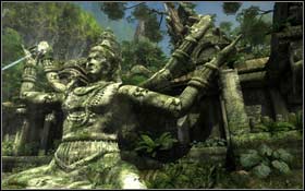 Now go little higher and move to the back of the statue - [Coastal Thailand] - Bhogavathi - part 4 - Coastal Thailand - Tomb Raider: Underworld - Game Guide and Walkthrough