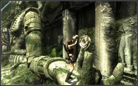 When the animation finishes, release the bar (Ctrl) quickly and move the metal cage under lowering scale - [Coastal Thailand] - Bhogavathi - part 4 - Coastal Thailand - Tomb Raider: Underworld - Game Guide and Walkthrough