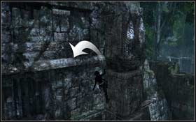 Look at two columns, which are situated in the front part of the building - [Southern Mexico] - The Unnamed Days - Southern Mexico - Tomb Raider: Underworld - Game Guide and Walkthrough