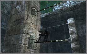 When you jump through another beams, you will reach the wall - [Southern Mexico] - Xibalba - part 1 - Southern Mexico - Tomb Raider: Underworld - Game Guide and Walkthrough