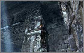 Jump on the fragment of the column which is located on right side and climb on it - [Southern Mexico] - Xibalba - part 2 - Southern Mexico - Tomb Raider: Underworld - Game Guide and Walkthrough