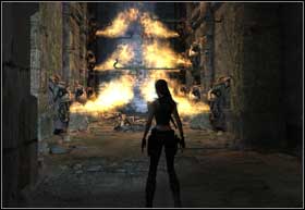 From the second column jump on the beam which is built near the visible door - [Southern Mexico] - The Midgard Serpent - part 2 - Southern Mexico - Tomb Raider: Underworld - Game Guide and Walkthrough