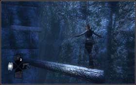You will begin sliding again, so in an appropriate moment jump and land on the wooden beam - [Jan Mayen Island] - Valhalla - part 1 - Jan Mayen Island - Tomb Raider: Underworld - Game Guide and Walkthrough
