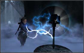 Use the destroyed stairs to enter the next room and take the weapon from there which is able to kill the gods - [Jan Mayen Island] - Valhalla - part 2 - Jan Mayen Island - Tomb Raider: Underworld - Game Guide and Walkthrough