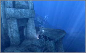 Swim now at the other side of the fortress - [Arctic Sea] - Helheim - Arctic Sea - Tomb Raider: Underworld - Game Guide and Walkthrough