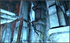 From it, jump onto the next one which is protruding just above the water - [Arctic Sea] - Helheim - Arctic Sea - Tomb Raider: Underworld - Game Guide and Walkthrough