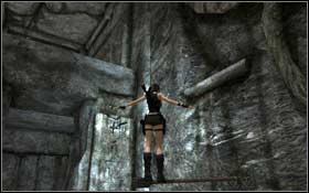 [45] When you jump above the first hole in the corridor, stand on the bar in front of the second hole and jump to the upper level - [Secrets] Coastal Thailand - Bhogavati - Coastal Thailand - Tomb Raider: Underworld - Game Guide and Walkthrough
