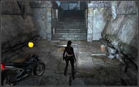 [112] In the corridor before the stairs, behind it the stone jump platform is located - [Secrets] Southern Mexico - The Midgard Serpent - Southern Mexico - Tomb Raider: Underworld - Game Guide and Walkthrough