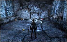 [Relic] Next to the bar leading to the treasure [140], on the opposite side of the corridor you will find another one - [Secrets] Jan Mayen Island - Valhalla - Jan Mayen Island - Tomb Raider: Underworld - Game Guide and Walkthrough