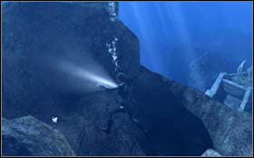 [153] Inside the destroyed statue, in front of the fortress - [Secrets] Arctic Sea - Helheim - part 1 - Arctic Sea - Tomb Raider: Underworld - Game Guide and Walkthrough