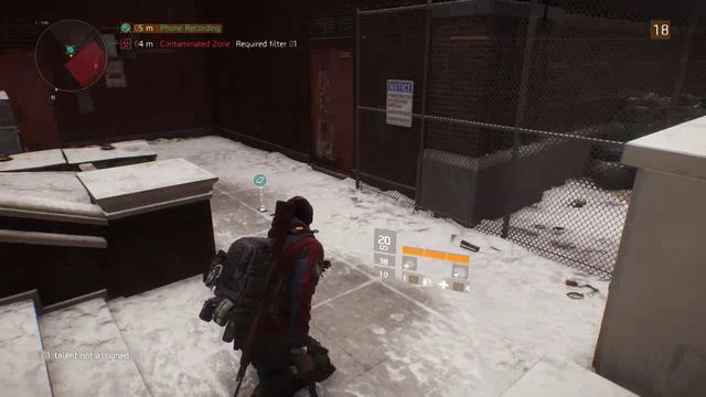 This phone is next to the contaminated area and not inside it - Chelsea & Camp Hudson (M1) | Intel data - Intel data - Tom Clancys The Division Game Guide