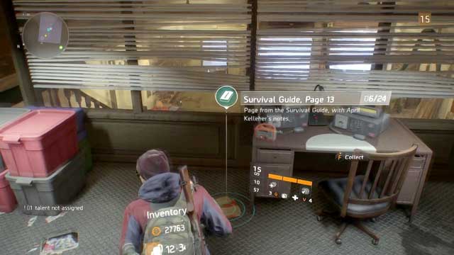 The 13th page of the survival guide - Clinton (M5) | Intel data - Intel data - Tom Clancys The Division Game Guide