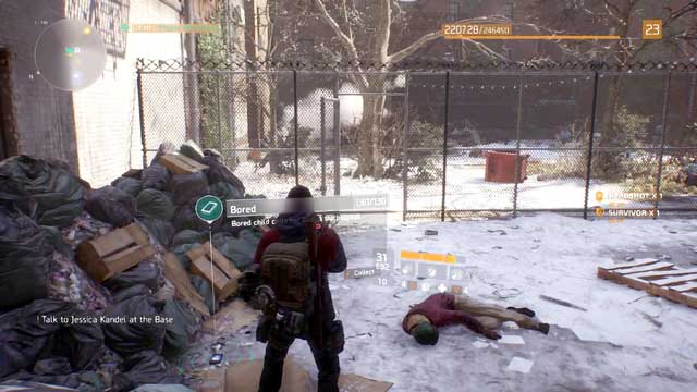 Anther phone in the alleyway, where you can also run into some bandits - Clinton (M5) | Intel data - Intel data - Tom Clancys The Division Game Guide