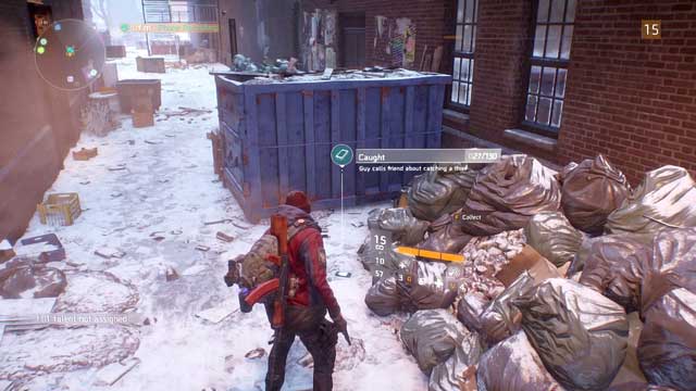 The phone by the trash - Clinton (M5) | Intel data - Intel data - Tom Clancys The Division Game Guide