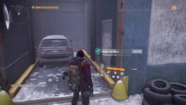 You find this collectible by the garage gate - Clinton (M5) | Intel data - Intel data - Tom Clancys The Division Game Guide