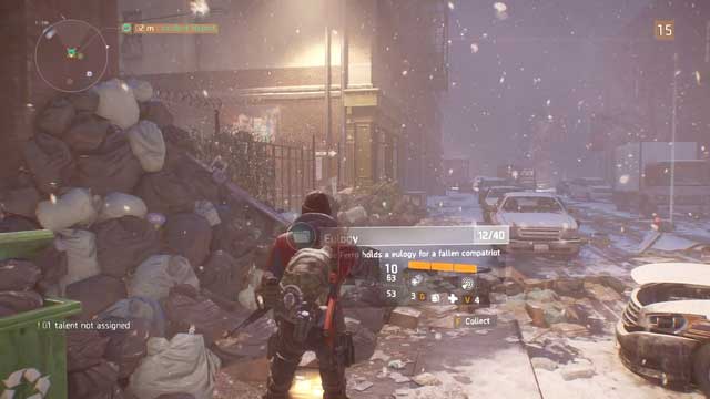 Another laptop by the main street and, just as usually - on a heap of trash - Clinton (M5) | Intel data - Intel data - Tom Clancys The Division Game Guide