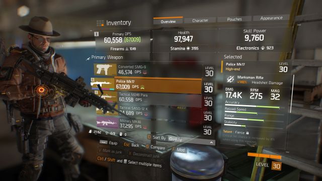 Primary parameters are only a tip of the iceberg when it comes to weapons. - Weapon parameters | Equipment - Equipment - Tom Clancys The Division Game Guide